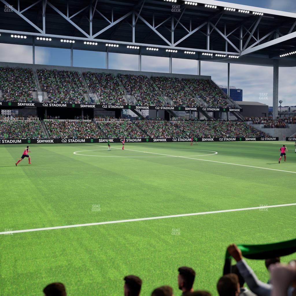 Q2 Stadium - Section Q 2 Field Club 7 Seat View