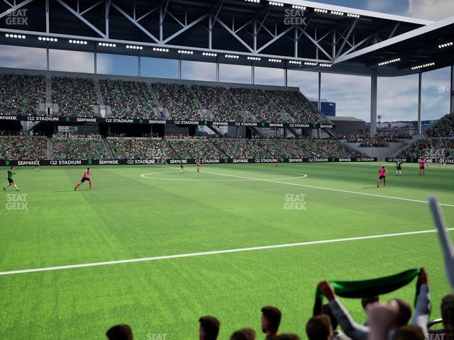 Q2 Stadium - Section Q 2 Field Club 7 Seat View