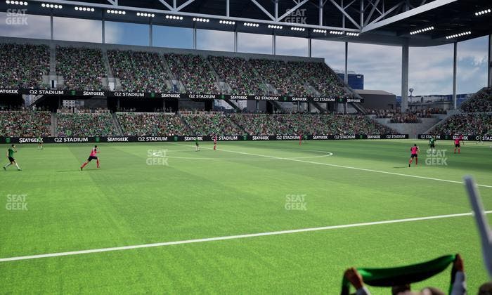Q2 Stadium - Section Q 2 Field Club 7 Seat View