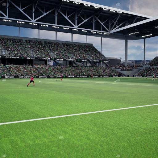 Q2 Stadium - Section Q 2 Field Club 8 Seat View