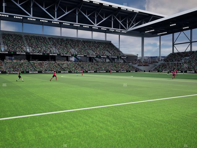 Q2 Stadium - Section Q 2 Field Club 8 Seat View