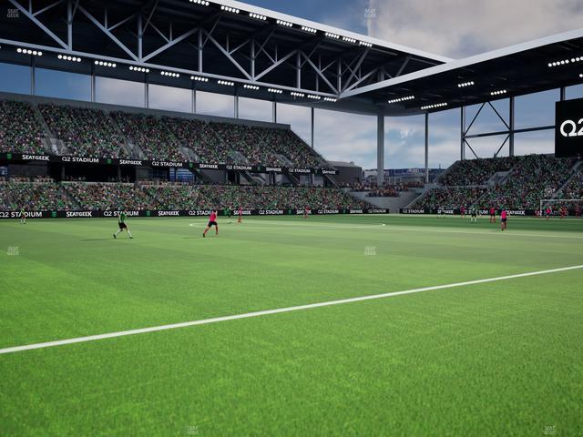 Q2 Stadium - Section Q 2 Field Club 9 Seat View