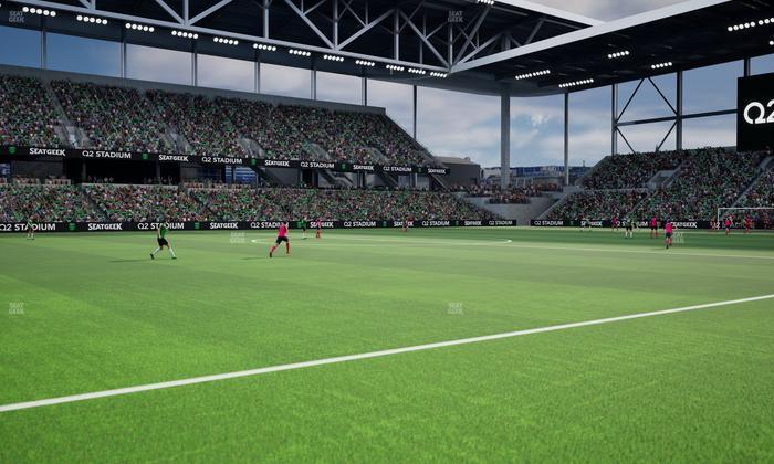 Q2 Stadium - Section Q 2 Field Club 9 Seat View