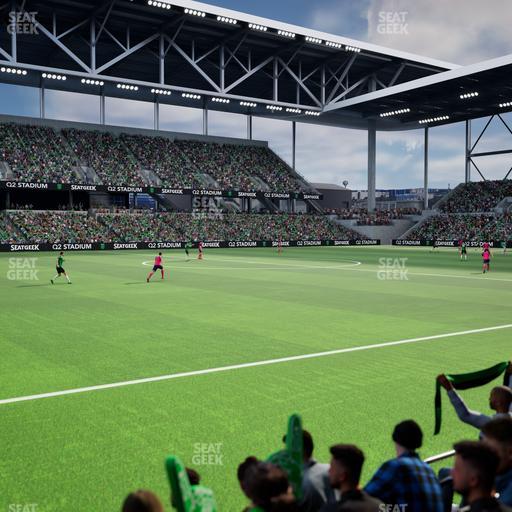 Q2 Stadium - Section Q 2 Field Club 9 Seat View