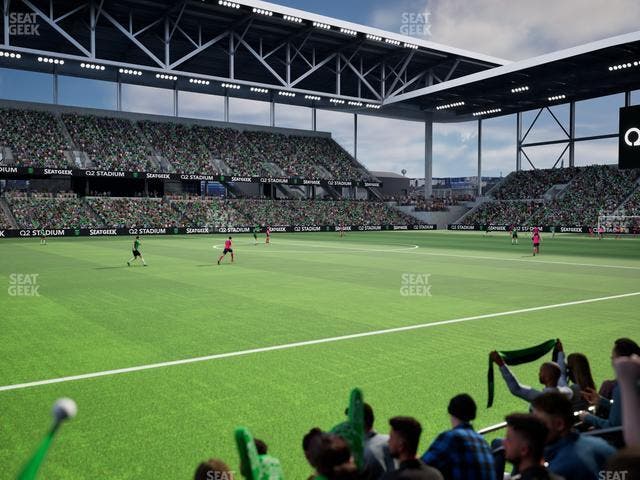 Q2 Stadium - Section Q 2 Field Club 9 Seat View