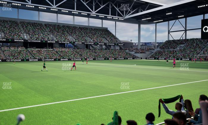 Q2 Stadium - Section Q 2 Field Club 9 Seat View