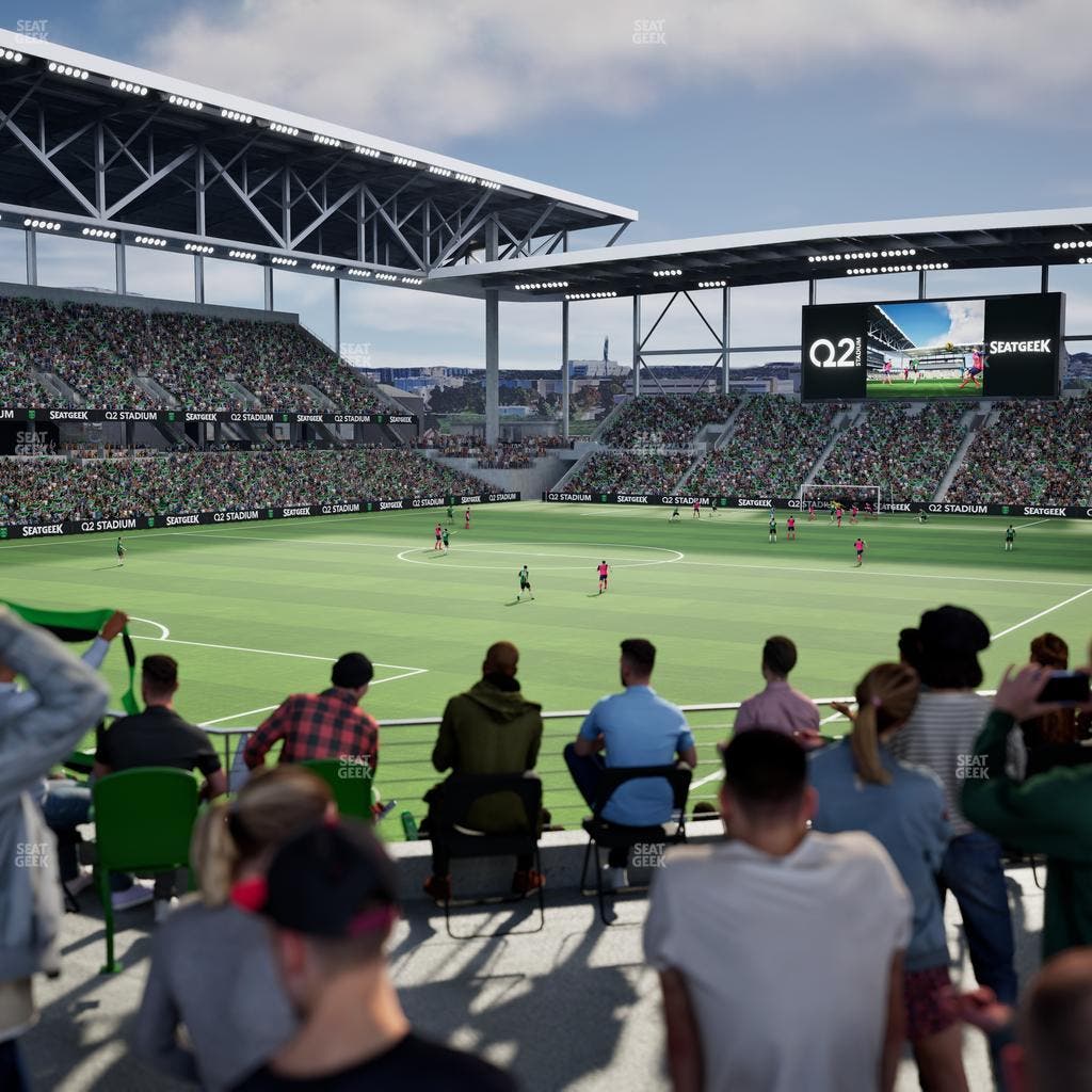 Q2 Stadium - Section Standing Room Only Seat View