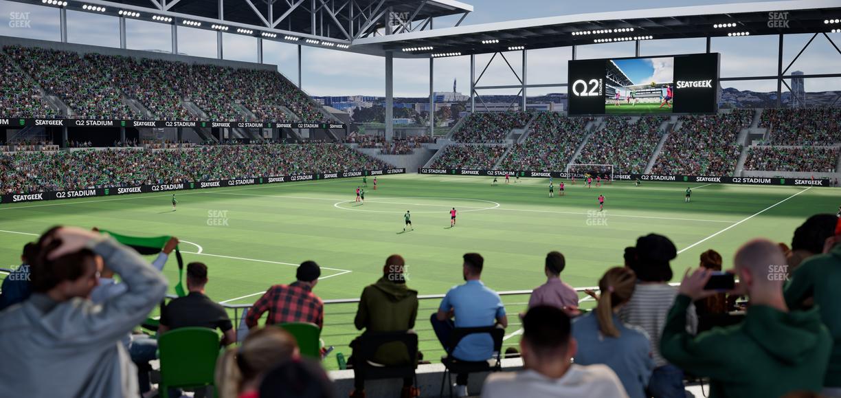 Q2 Stadium - Section Standing Room Only Seat View