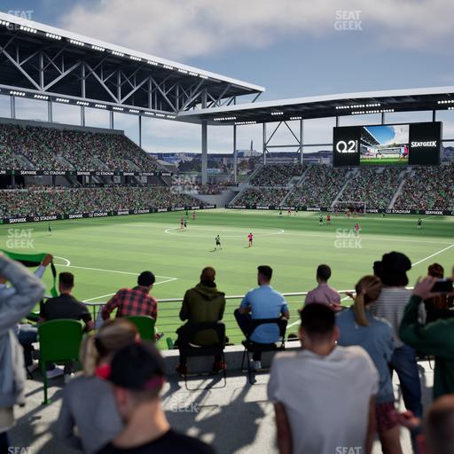 Q2 Stadium - Section Standing Room Only Seat View
