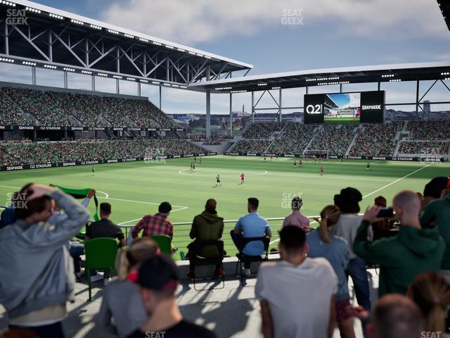 Q2 Stadium - Section Standing Room Only Seat View