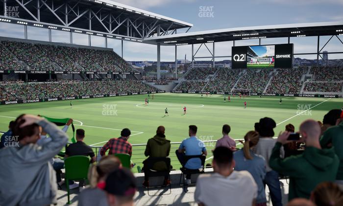 Q2 Stadium - Section Standing Room Only Seat View