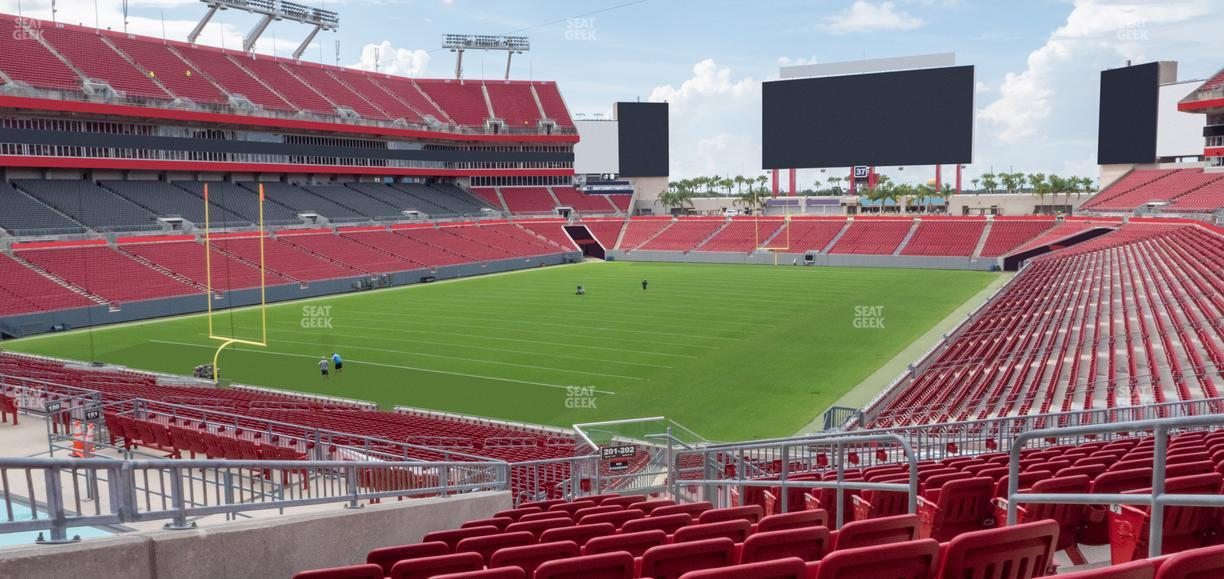 Raymond James Stadium - Section 201 Seat View