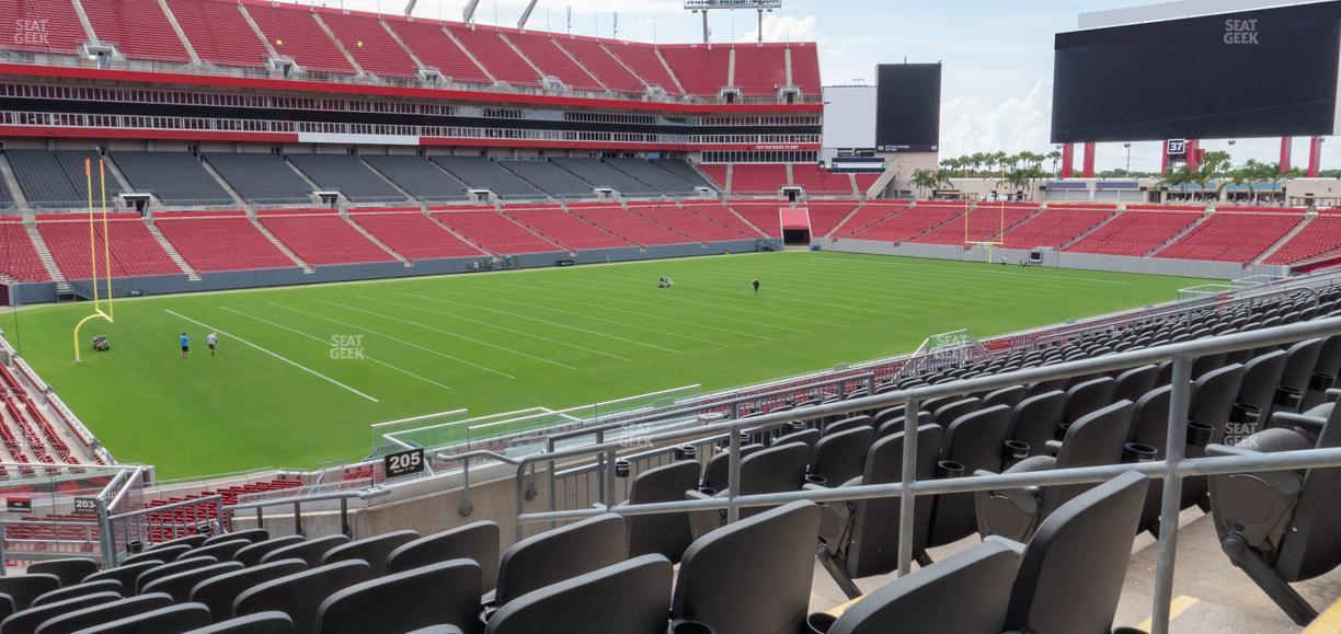 Raymond James Stadium - Section 205 Seat View