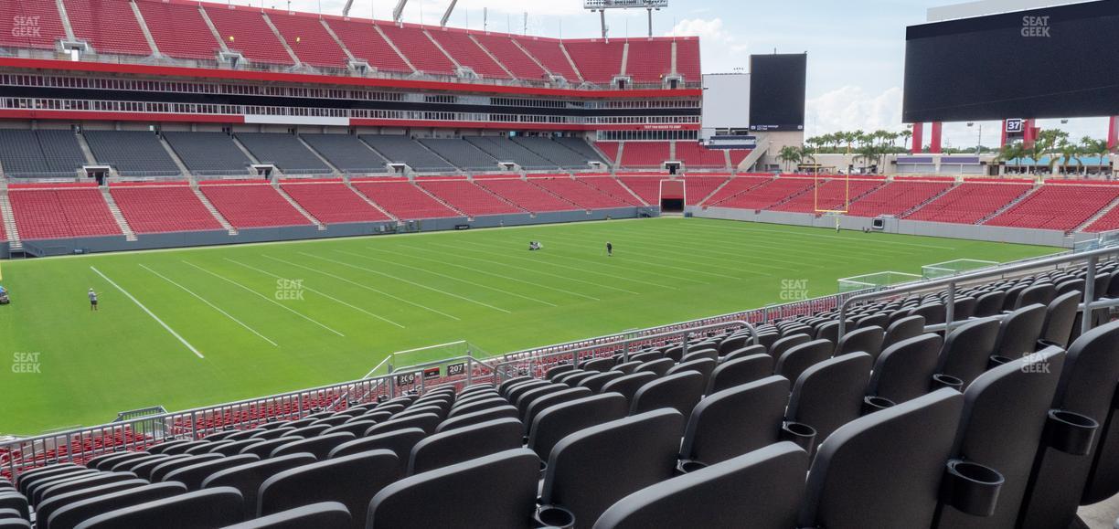 Raymond James Stadium - Section 206 Seat View