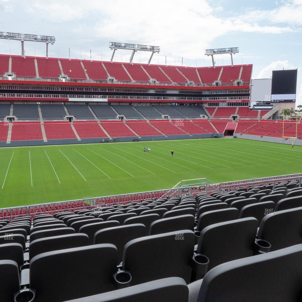 Raymond James Stadium - Section 208 Seat View