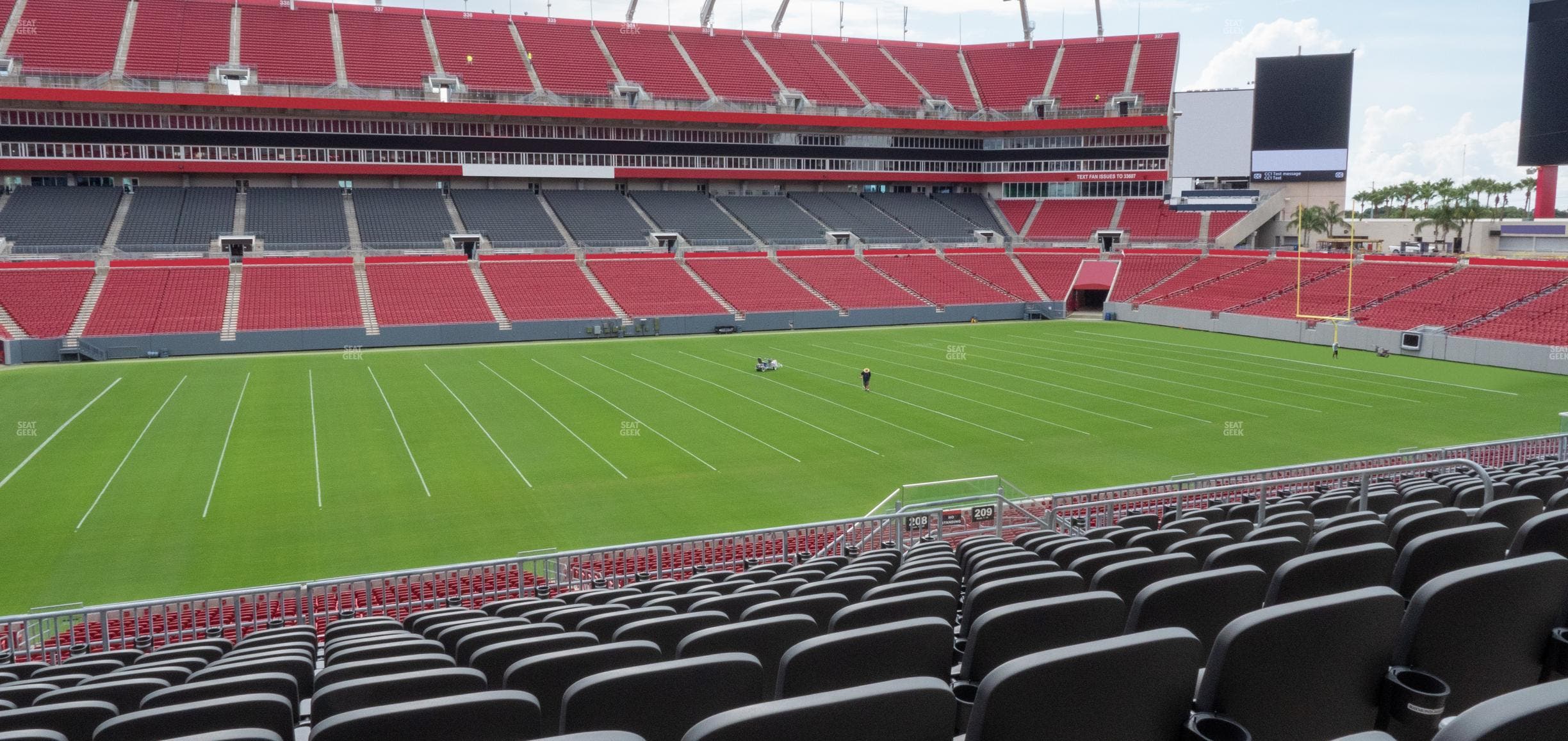 Raymond James Stadium - Section 208 Seat View