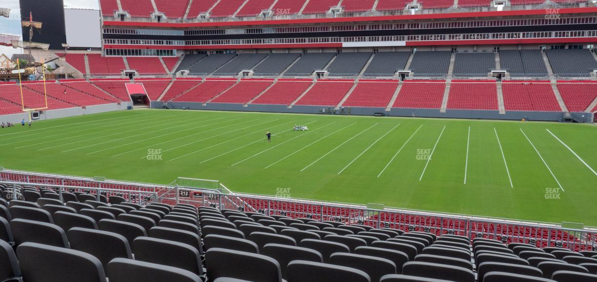 Raymond James Stadium - Section 213 Seat View
