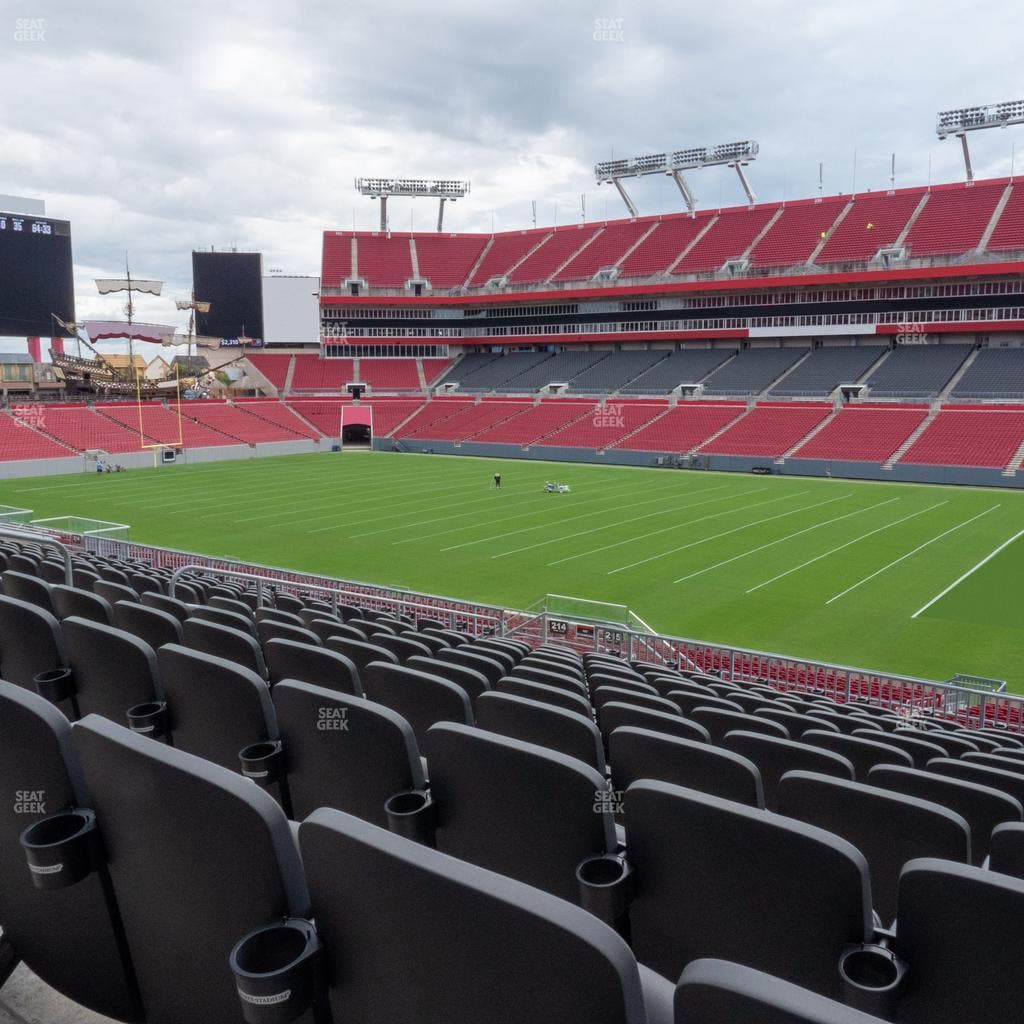 Raymond James Stadium - Section 215 Seat View