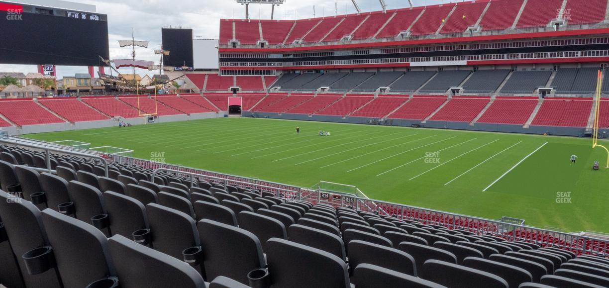 Raymond James Stadium - Section 215 Seat View