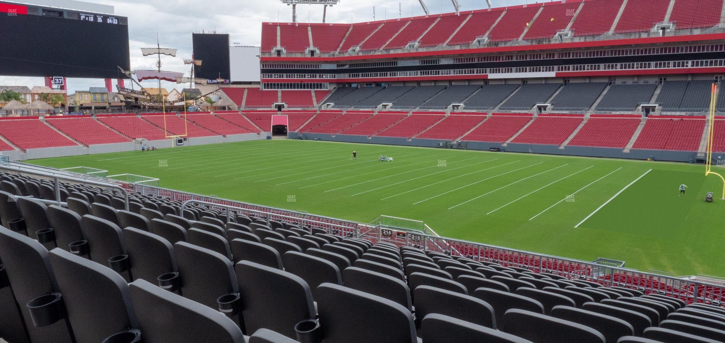 Raymond James Stadium - Section 215 Seat View