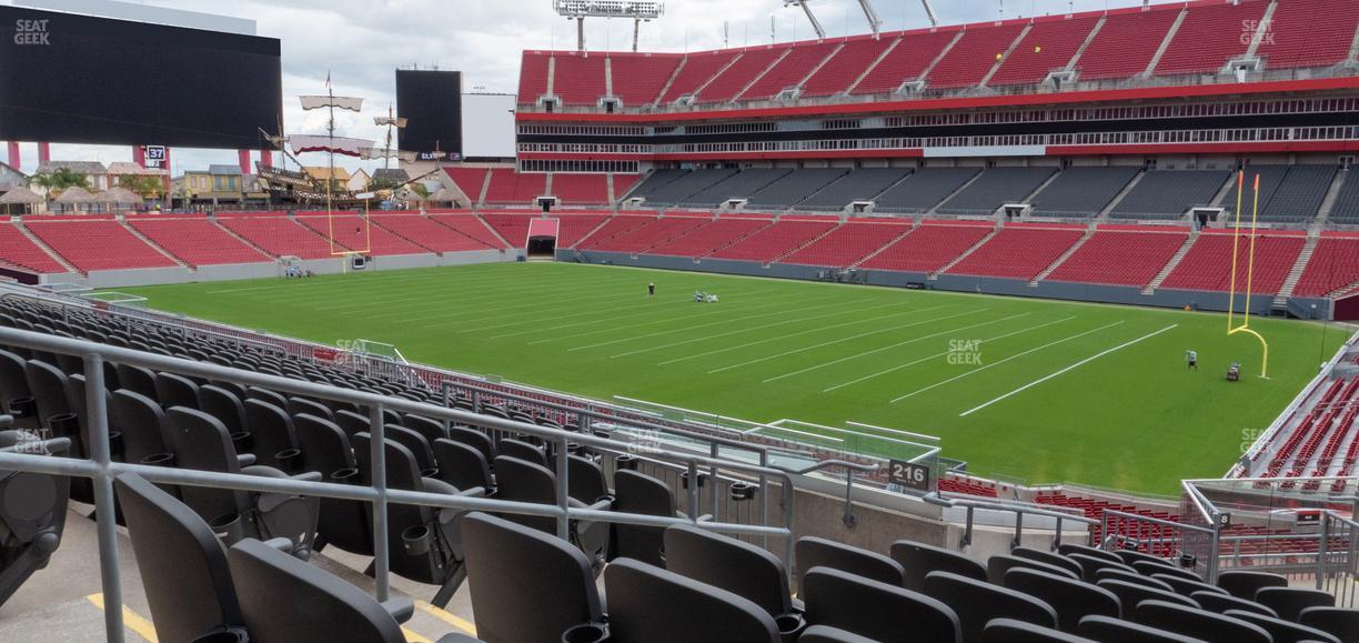 Raymond James Stadium - Section 216 Seat View