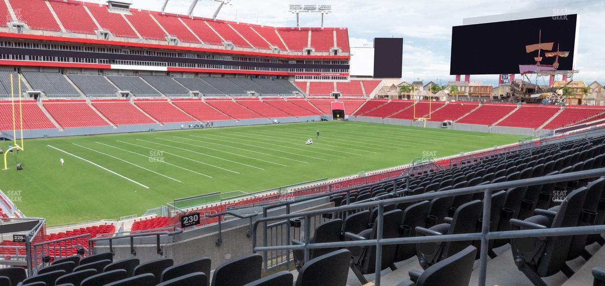 Raymond James Stadium - Section 230 Seat View