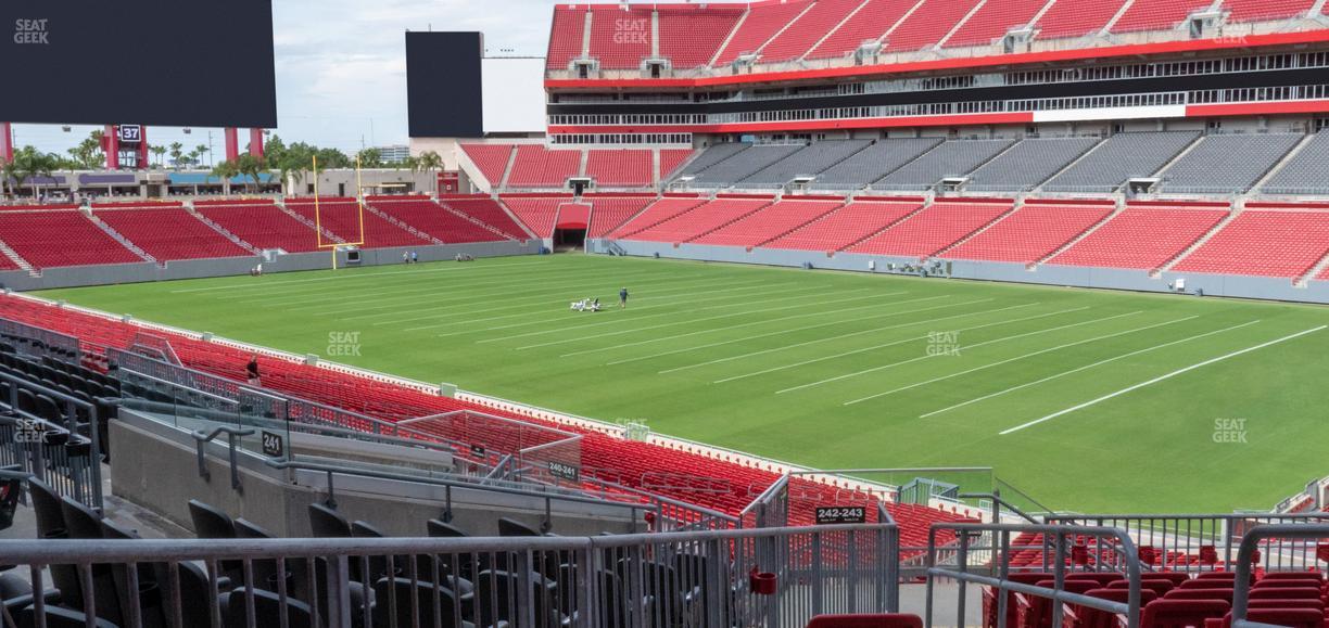 Raymond James Stadium - Section 242 Seat View