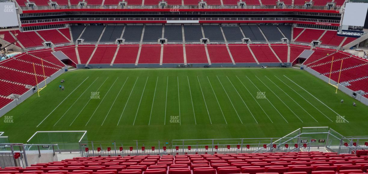 Raymond James Stadium - Section 310 Seat View