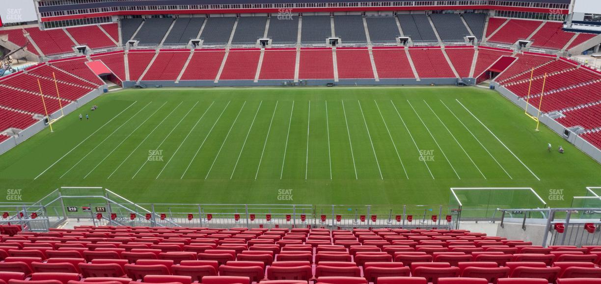 Raymond James Stadium - Section 311 Seat View