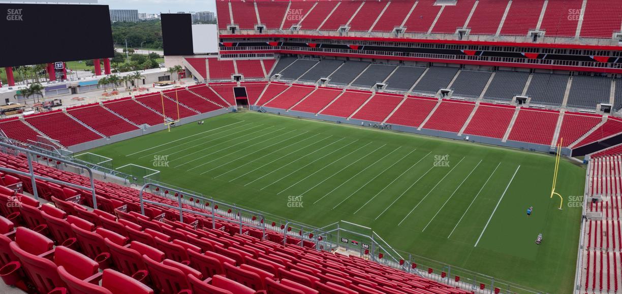 Raymond James Stadium - Section 340 Seat View