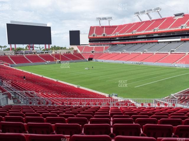 Raymond James Stadium - Section Club North 2 Seat View