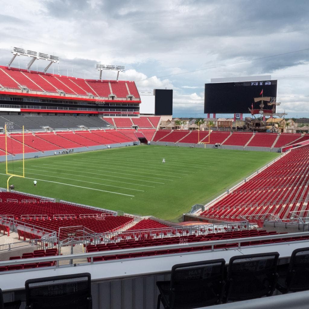 Raymond James Stadium - Section Miller Party Deck Seat View