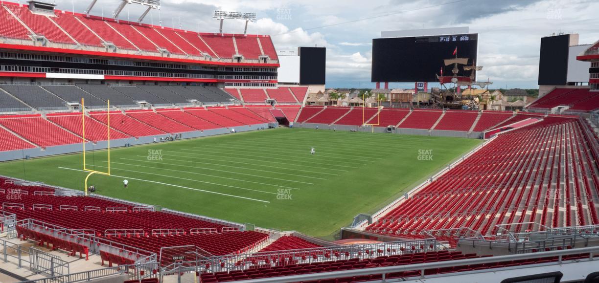 Raymond James Stadium - Section Miller Party Deck Seat View