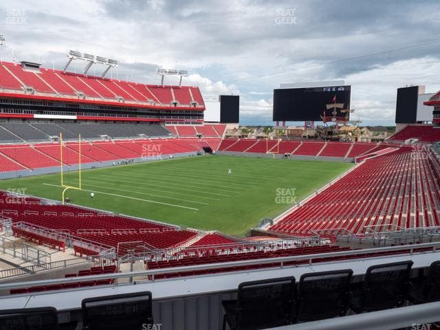 Raymond James Stadium - Section Miller Party Deck Seat View