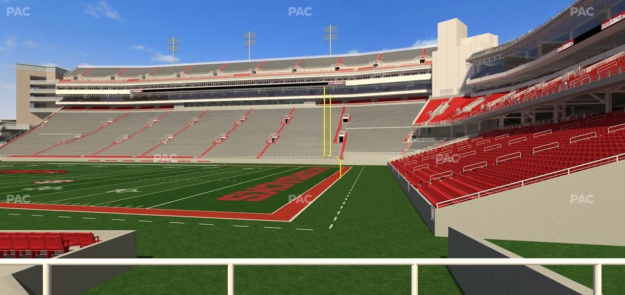 Razorback Stadium - Section 101 Seat View