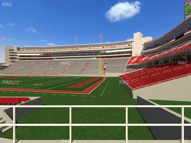 Razorback Stadium - Section 101 Seat View