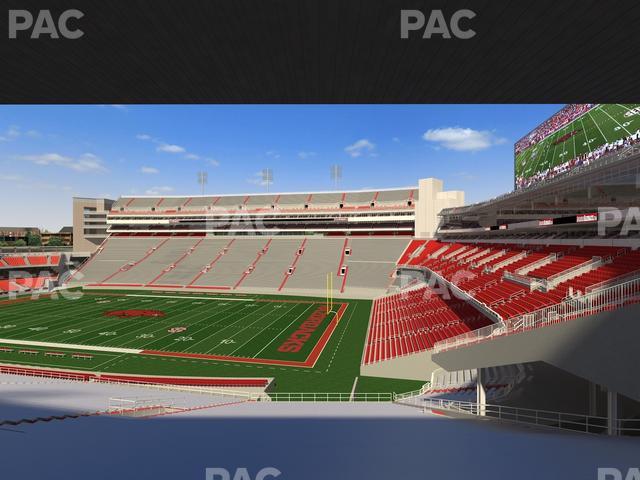 Razorback Stadium - Section 101 Seat View Razorback Stadium - Section 101 Seat View