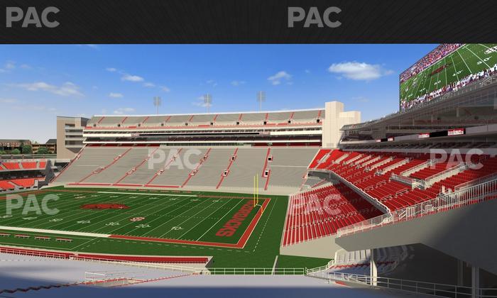 Razorback Stadium - Section 101 Seat View