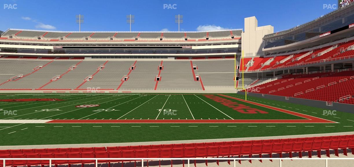 Razorback Stadium - Section 102 Seat View