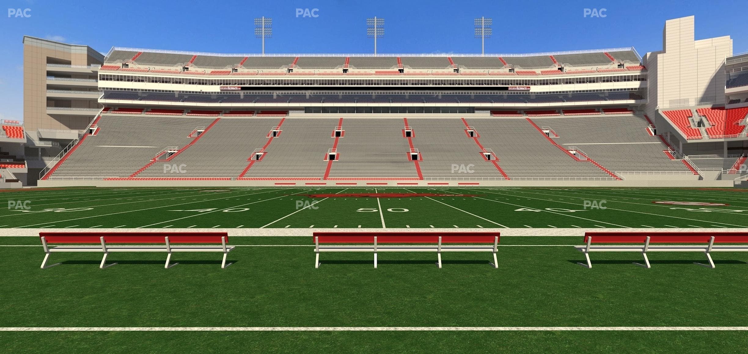 Razorback Stadium - Section 104 Seat View