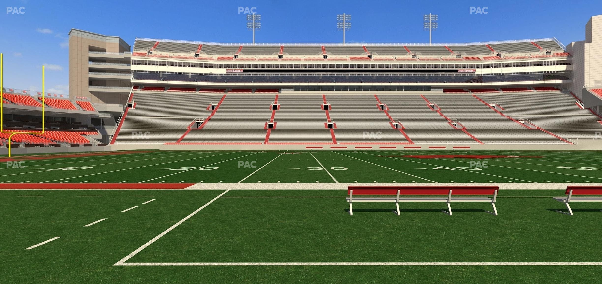 Razorback Stadium - Section 105 Seat View