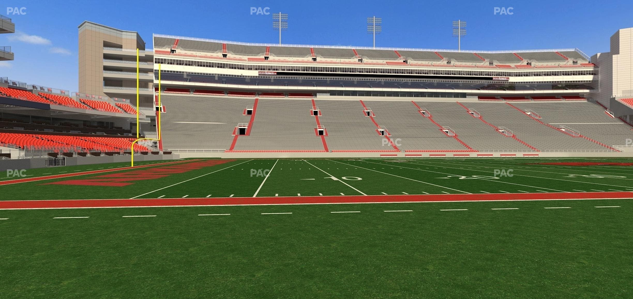 Razorback Stadium - Section 106 Seat View