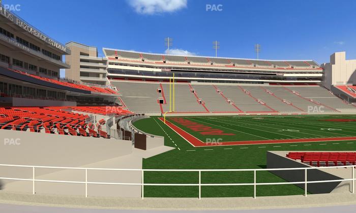 Razorback Stadium - Section 107 Seat View