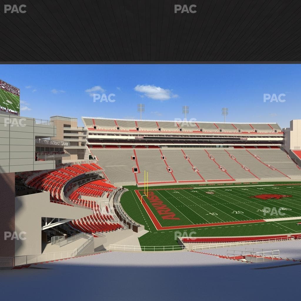 Razorback Stadium - Section 107 Seat View
