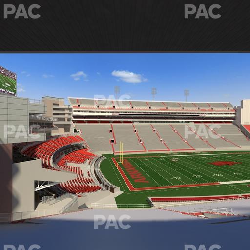 Razorback Stadium - Section 107 Seat View
