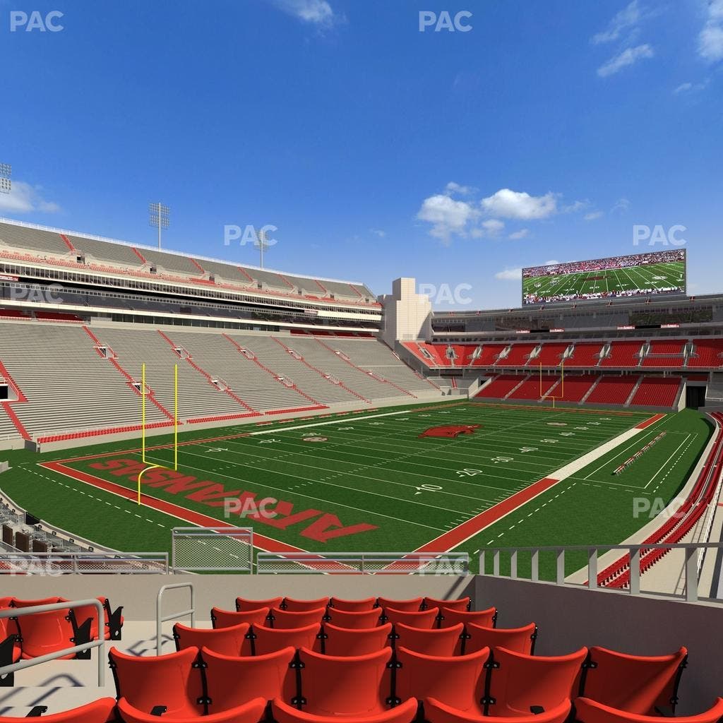 Razorback Stadium - Section 108 Seat View