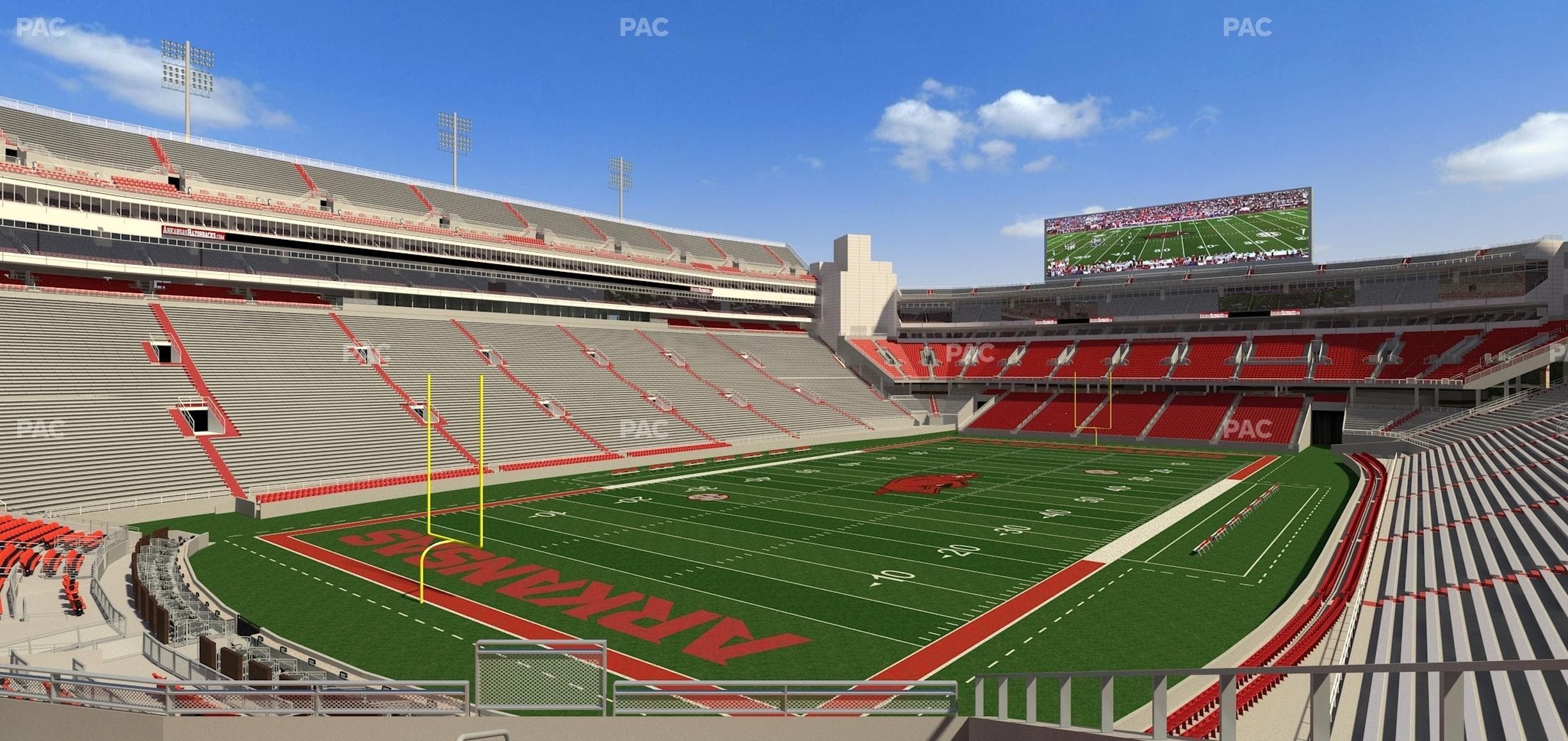 Razorback Stadium - Section 108 Seat View