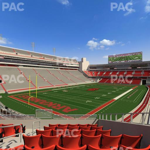 Razorback Stadium - Section 108 Seat View