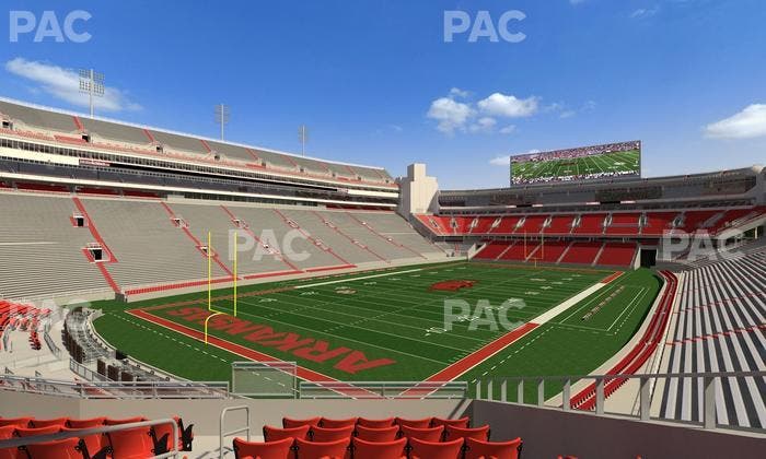 Razorback Stadium - Section 108 Seat View