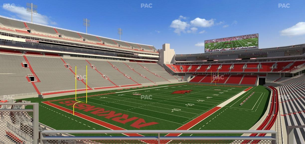 Razorback Stadium - Section 108 Seat View